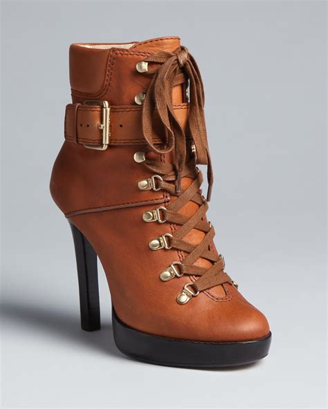 michael kors lace up booties|Michael Kors booties suede.